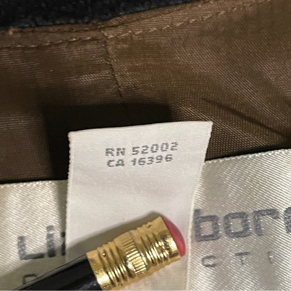 Vintage Liz Claiborne Pinstripe Waistcoat Vest Womens Size 14 - Picture 7 of 8